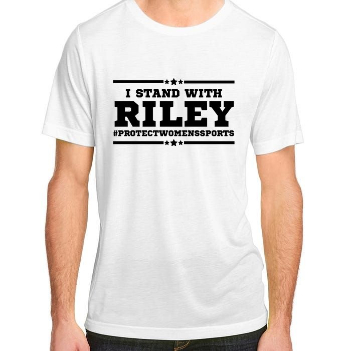 I Stand With Riley Gaines #ProtectWomensSports Adult ChromaSoft Performance T-Shirt