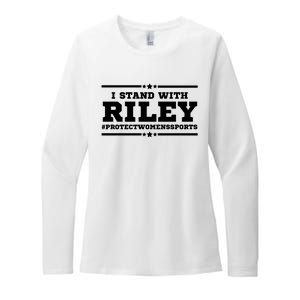 I Stand With Riley Gaines #ProtectWomensSports Womens CVC Long Sleeve Shirt