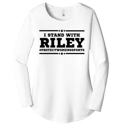 I Stand With Riley Gaines #ProtectWomensSports Women's Perfect Tri Tunic Long Sleeve Shirt