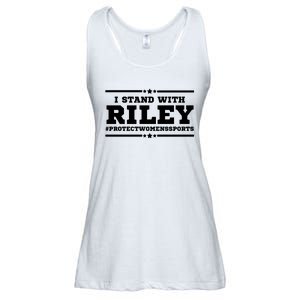 I Stand With Riley Gaines #ProtectWomensSports Ladies Essential Flowy Tank