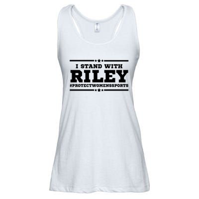 I Stand With Riley Gaines #ProtectWomensSports Ladies Essential Flowy Tank