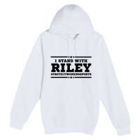 I Stand With Riley Gaines #ProtectWomensSports Premium Pullover Hoodie