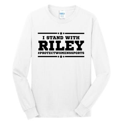 I Stand With Riley Gaines #ProtectWomensSports Tall Long Sleeve T-Shirt