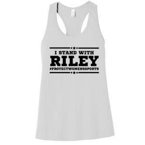 I Stand With Riley Gaines #ProtectWomensSports Women's Racerback Tank