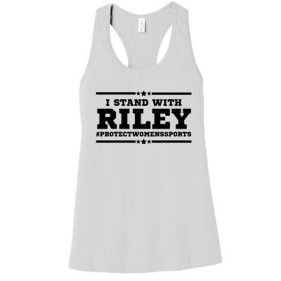 I Stand With Riley Gaines #ProtectWomensSports Women's Racerback Tank