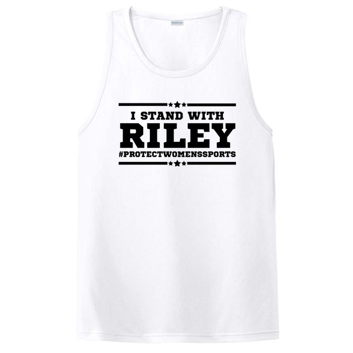 I Stand With Riley Gaines #ProtectWomensSports PosiCharge Competitor Tank