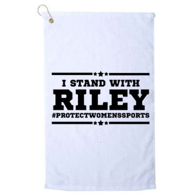 I Stand With Riley Gaines #ProtectWomensSports Platinum Collection Golf Towel