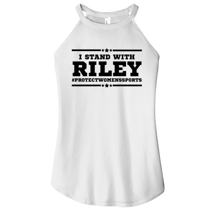 I Stand With Riley Gaines #ProtectWomensSports Women’s Perfect Tri Rocker Tank