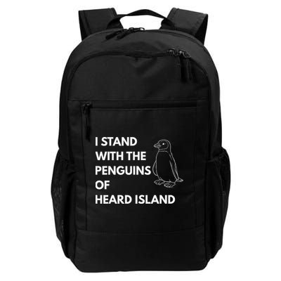 I Stand With The Penguins Of Heard Island Penguin Tariffs Daily Commute Backpack