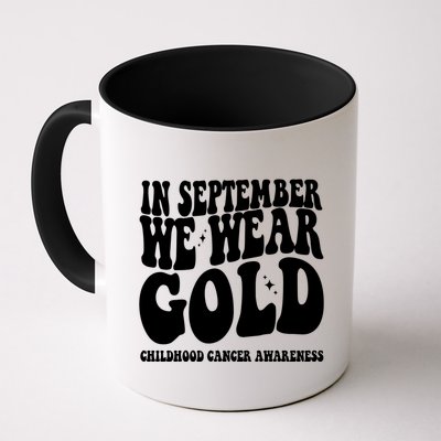 In September We Wear Gold Childhood Cancer Awareness Mug