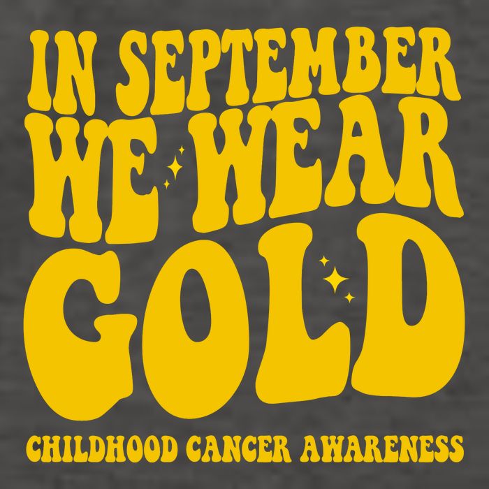 In September We Wear Gold Childhood Cancer Awareness Vector Backpack
