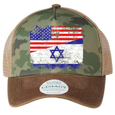 I Stand With Israel Pray For Israel Us Israel Flag Legacy Tie Dye Trucker Hat