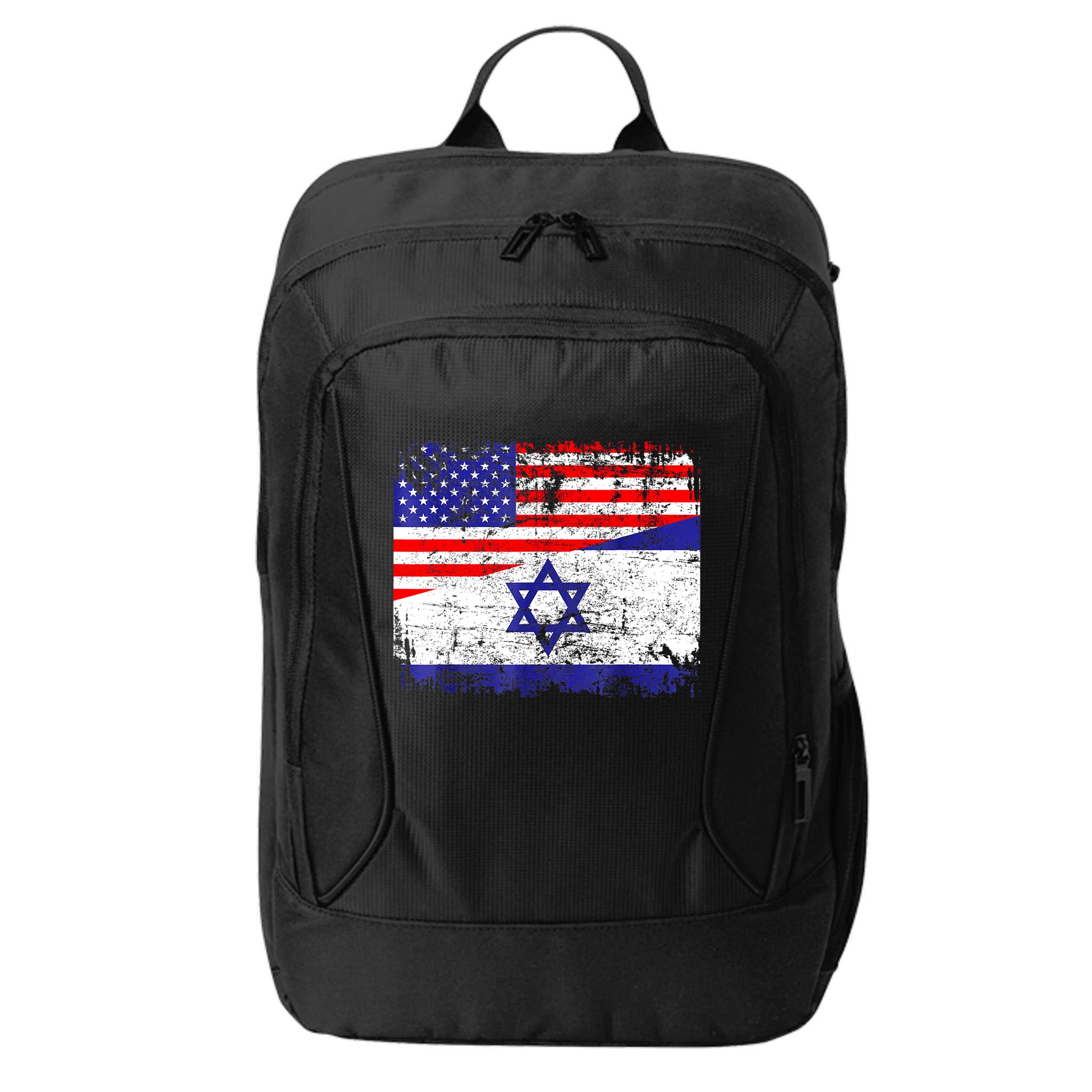 I Stand With Israel Pray For Israel Us Israel Flag City Backpack