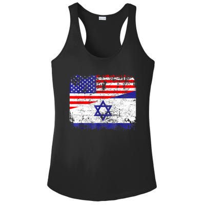 I Stand With Israel Pray For Israel Us Israel Flag Ladies PosiCharge Competitor Racerback Tank