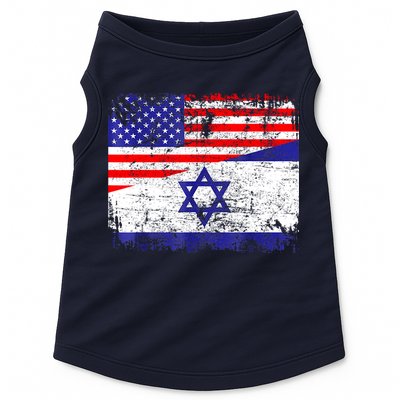 I Stand With Israel Pray For Israel Us Israel Flag Doggie Tank