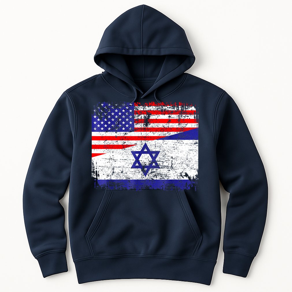 I Stand With Israel Pray For Israel Us Israel Flag Hoodie