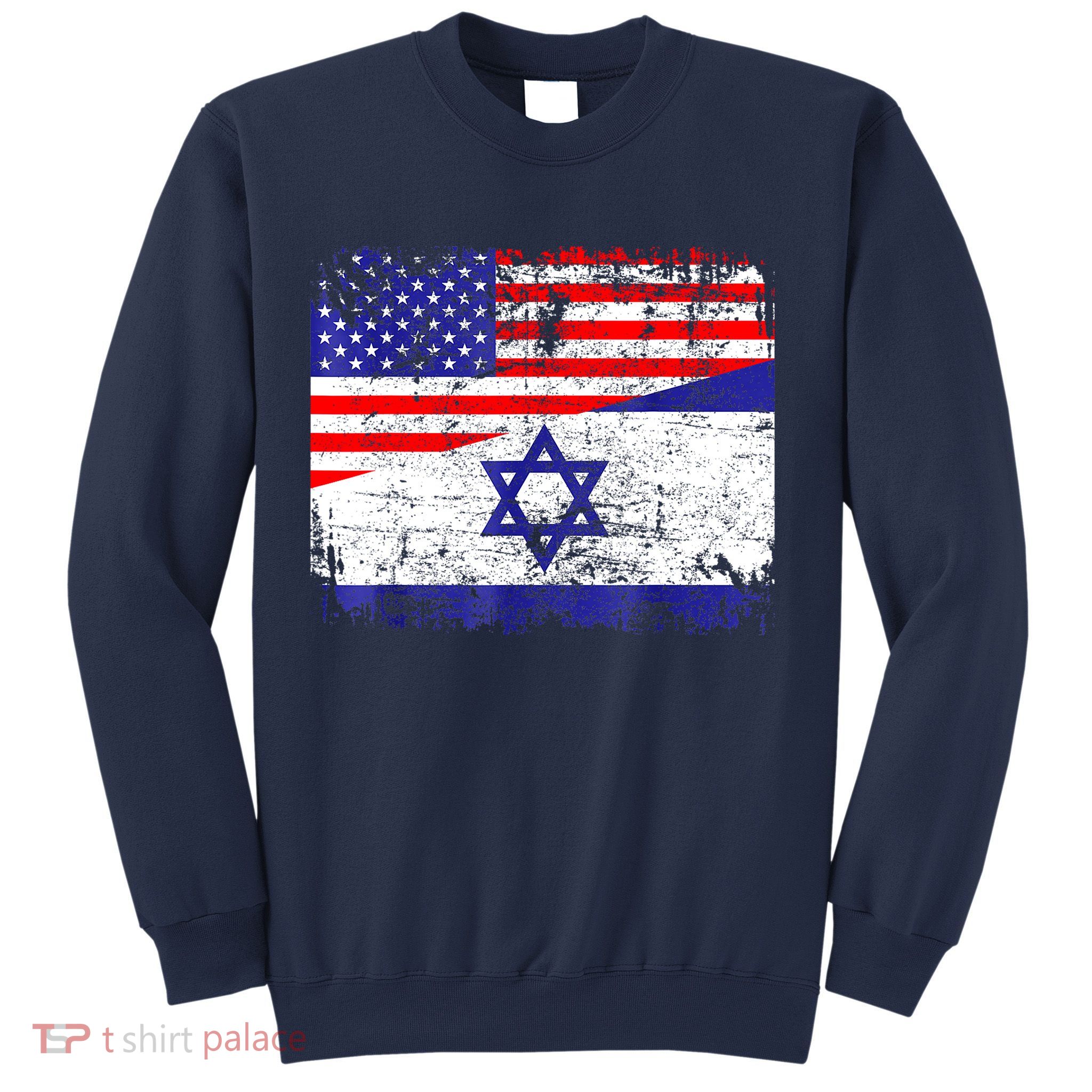 I Stand With Israel Pray For Israel Us Israel Flag Sweatshirt