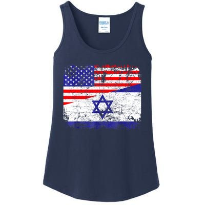 I Stand With Israel Pray For Israel Us Israel Flag Ladies Essential Tank