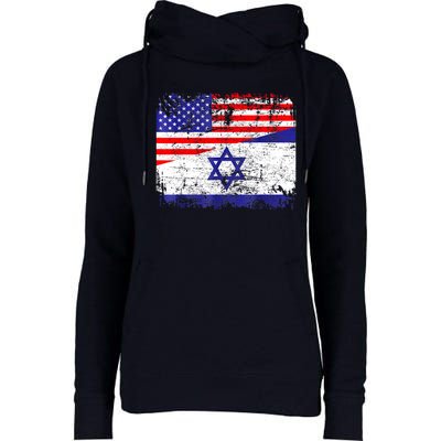 I Stand With Israel Pray For Israel Us Israel Flag Womens Funnel Neck Pullover Hood