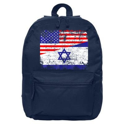 I Stand With Israel Pray For Israel Us Israel Flag 16 in Basic Backpack