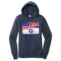 I Stand With Israel Pray For Israel Us Israel Flag Women's Pullover Hoodie