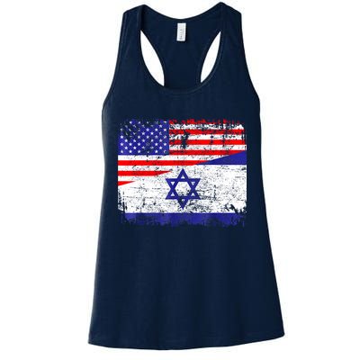 I Stand With Israel Pray For Israel Us Israel Flag Womens Tank Top