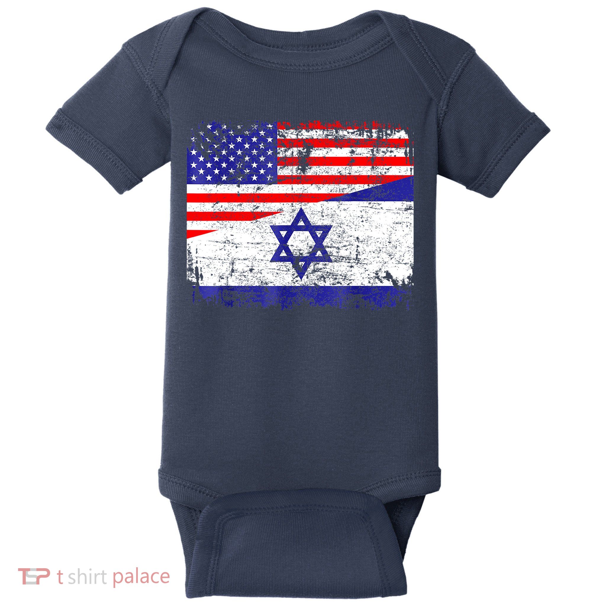 I Stand With Israel Pray For Israel Us Israel Flag Baby Bodysuit