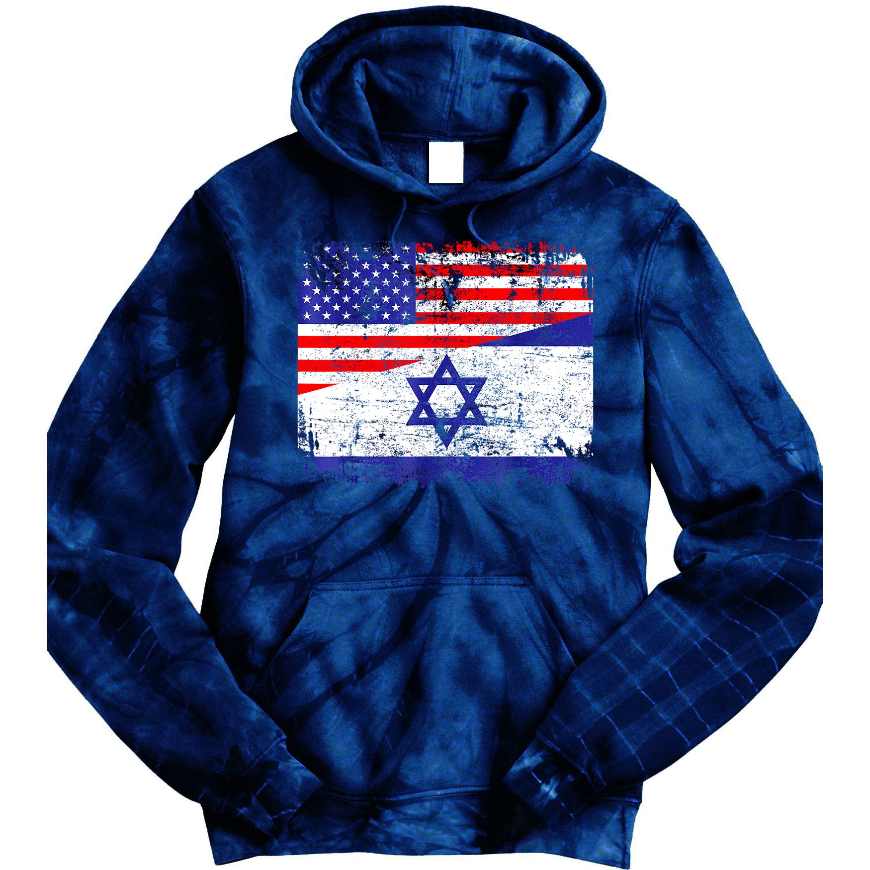 I Stand With Israel Pray For Israel Us Israel Flag Tie Dye Hoodie