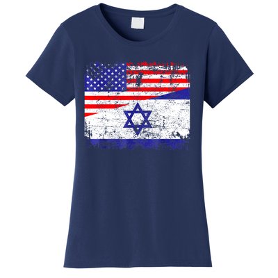 I Stand With Israel Pray For Israel Us Israel Flag Women's T-Shirt