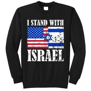 I Stand With Israel Patriotic, USA and Israel Flag Sweatshirt