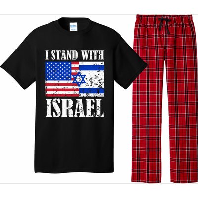 I Stand With Israel Patriotic, USA and Israel Flag Pajama Set