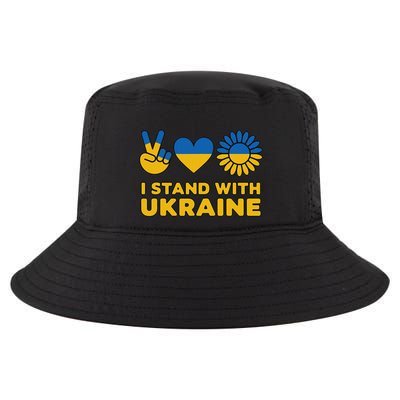 I Stand With Ukraine Save Free Support Ukraine Retro Vintage Cool Comfort Performance Bucket Hat