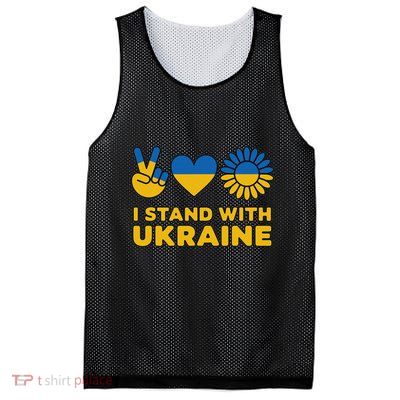 I Stand With Ukraine Save Free Support Ukraine Retro Vintage Mesh Reversible Basketball Jersey Tank