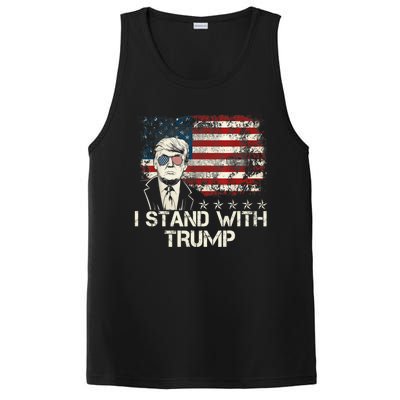 I Stand With Trump Pro Trump Supporter Free Trump PosiCharge Competitor Tank