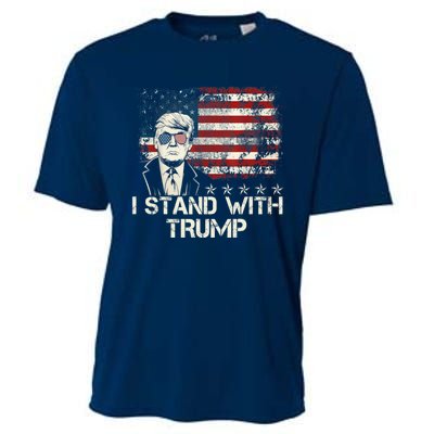 I Stand With Trump Pro Trump Supporter Free Trump Cooling Performance Crew T-Shirt