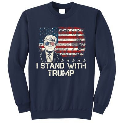 I Stand With Trump Pro Trump Supporter Free Trump Sweatshirt