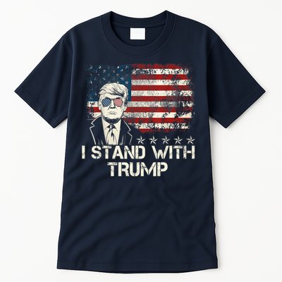 I Stand With Trump Pro Trump Supporter Free Trump Tall T-Shirt