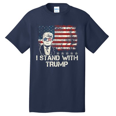 I Stand With Trump Pro Trump Supporter Free Trump Tall T-Shirt