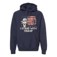 I Stand With Trump Pro Trump Supporter Free Trump Premium Hoodie