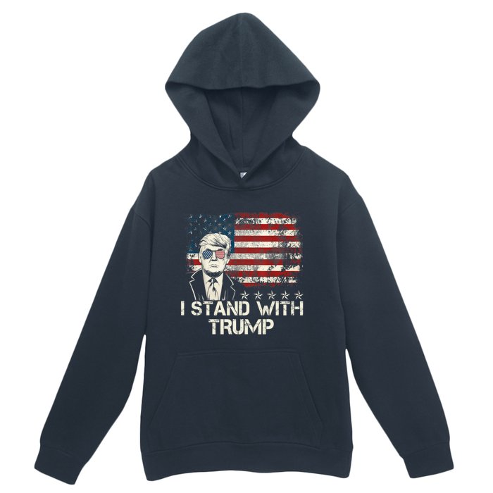 I Stand With Trump Pro Trump Supporter Free Trump Urban Pullover Hoodie