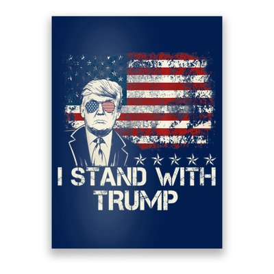 I Stand With Trump Pro Trump Supporter Free Trump Poster