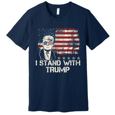 I Stand With Trump Pro Trump Supporter Free Trump Premium T-Shirt