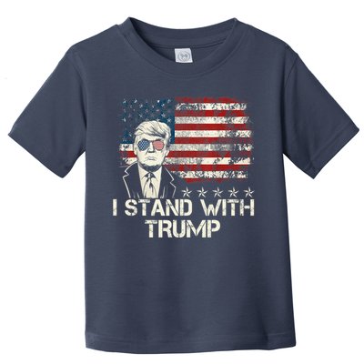 I Stand With Trump Pro Trump Supporter Free Trump Toddler T-Shirt