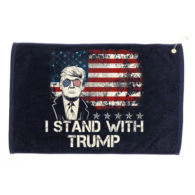I Stand With Trump Pro Trump Supporter Free Trump Grommeted Golf Towel