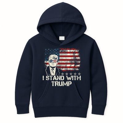 I Stand With Trump Pro Trump Supporter Free Trump Kids Hoodie