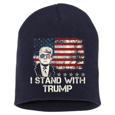 I Stand With Trump Pro Trump Supporter Free Trump Short Acrylic Beanie