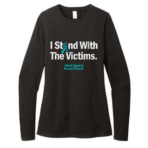 I Stand With The Victims Sexual Assault Awareness Cute Gift Womens CVC Long Sleeve Shirt