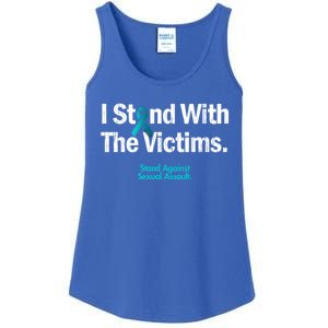 I Stand With The Victims Sexual Assault Awareness Cute Gift Ladies Essential Tank