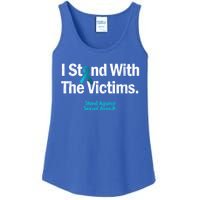 I Stand With The Victims Sexual Assault Awareness Cute Gift Ladies Essential Tank