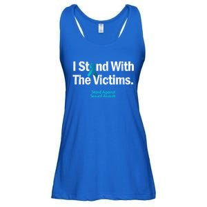 I Stand With The Victims Sexual Assault Awareness Cute Gift Ladies Essential Flowy Tank